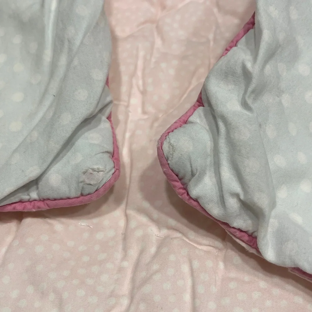 Pottery Barn Kids Pale Pink Floral Butterfly & Flower Quilted Pillow Sham
